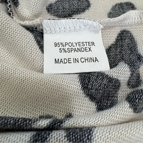 Tickled Teal Leopard Tiered Midi Skirt Size L EUC - Picture 5 of 7